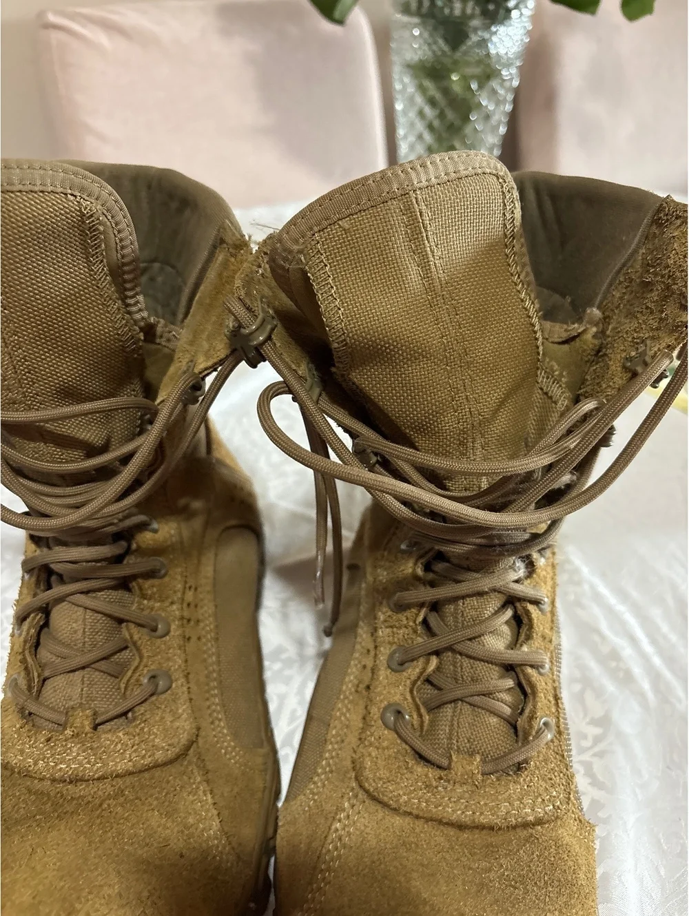 Rocky S2V 6104 Coyote Brown Steel Toe Tactical Military Boots Mens 11 W USA Made